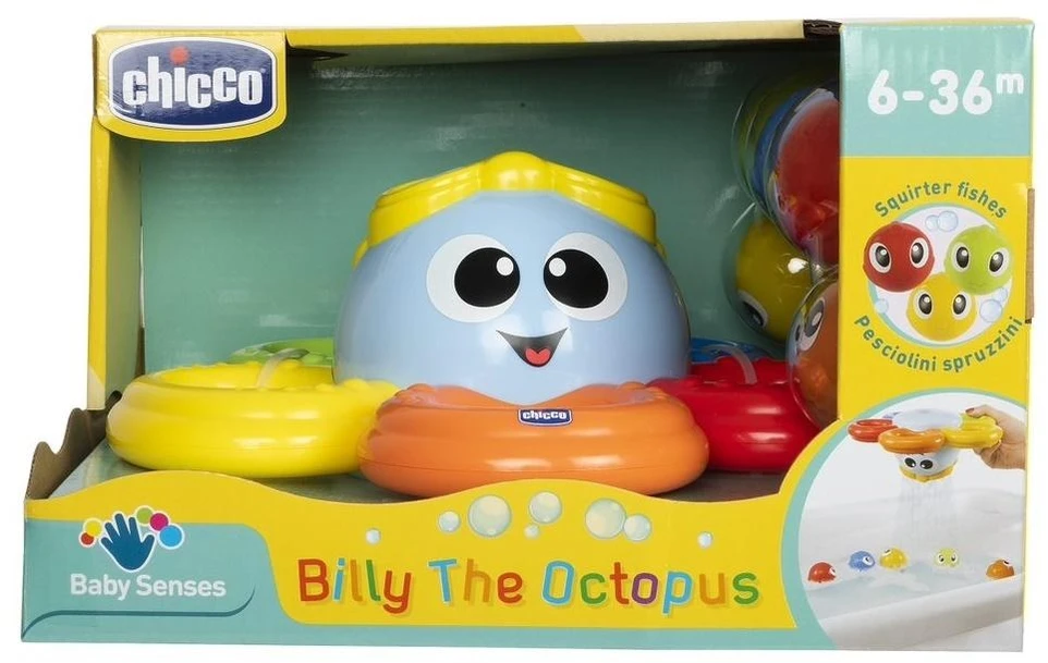 Chicco Vaikštynė-stumdukas aštuonkojis Billy voniai