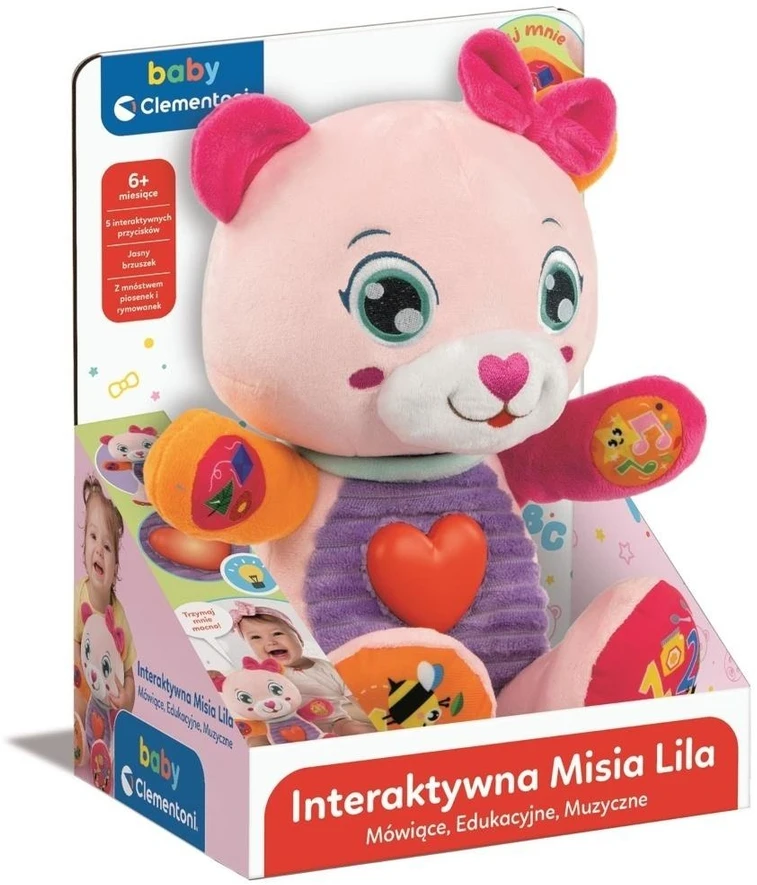 Clementoni Kalbantis meškinas Lila