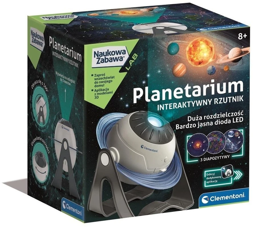 Mokslinės pramogos, Interaktyvus planetariumo projektorius - Clementoni 50871