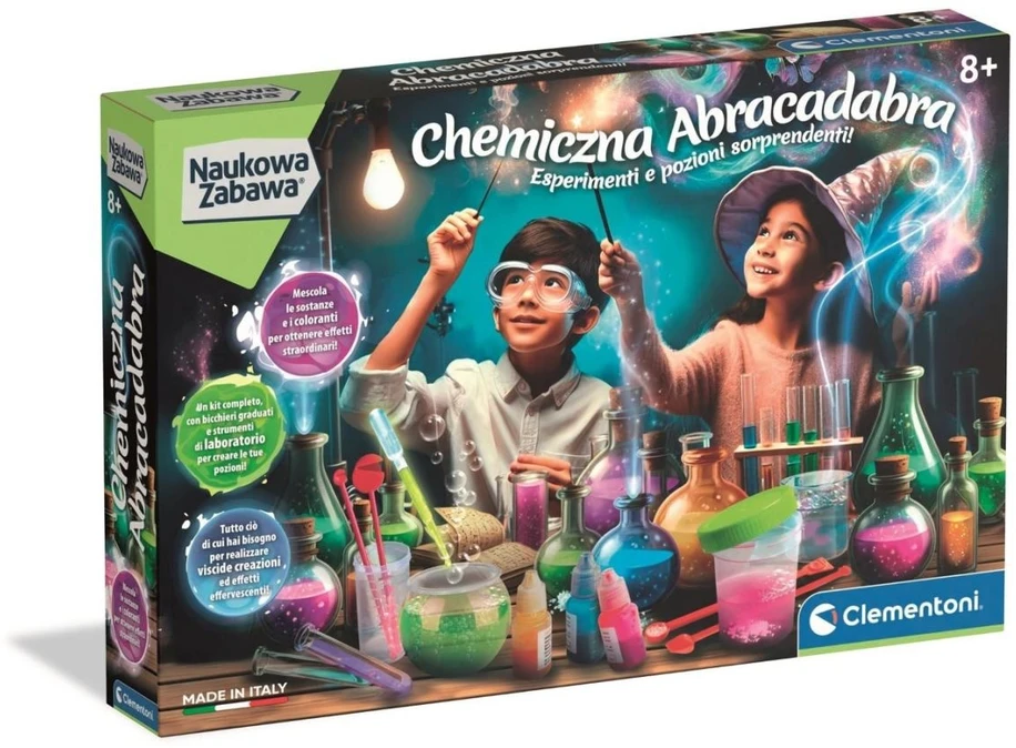 Clementoni Kūrybinis eksperimentų rinkinys chemijos laboratorija vaikams