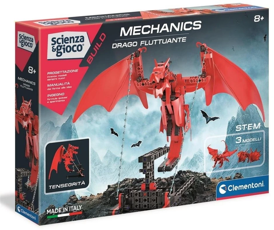 Konstruktorius drakonas Clementoni Mechanics Drago Fluttuante
