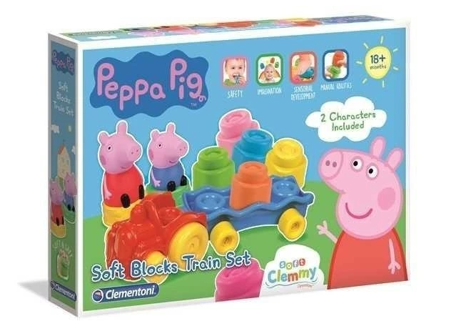 Clementoni Vaikštynė-stumdukas Clemmy Peppa Pig traukinukas