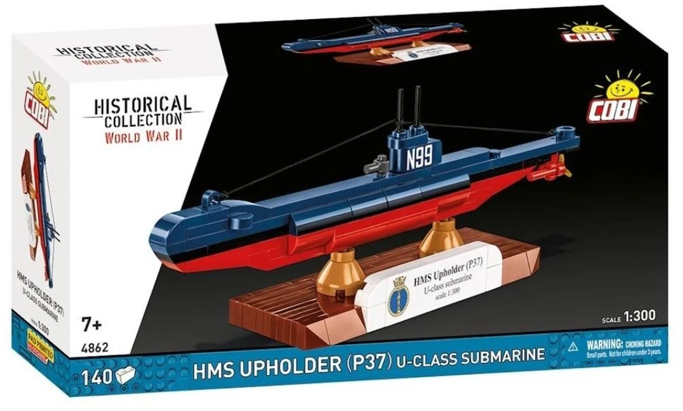 Cobi Kaladėlės HMS Upholder (P37) povandeninis laivas 1:300