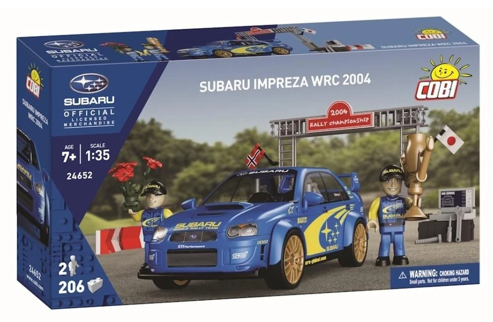 Cobi Kaladėlės Subaru Impreza WRC 2004 modelis 1:35 su figūrėlėmis