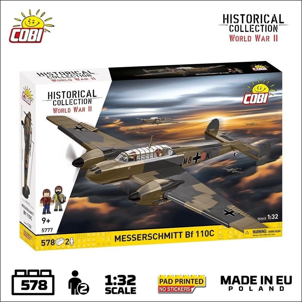 Cobi Kaladėlių rinkinys Messerschmitt Bf 110C 1:32 modeliui