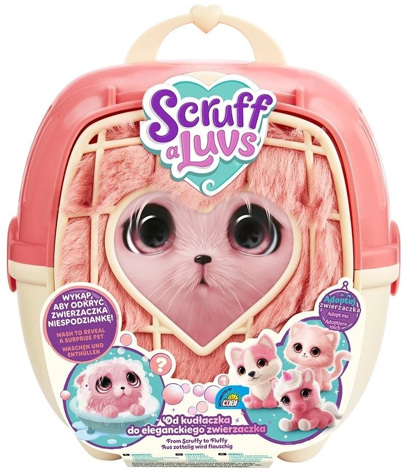 Cobi Little Live Pets Scruff a Luvs žaislinis gyvūnėlis – koralinė