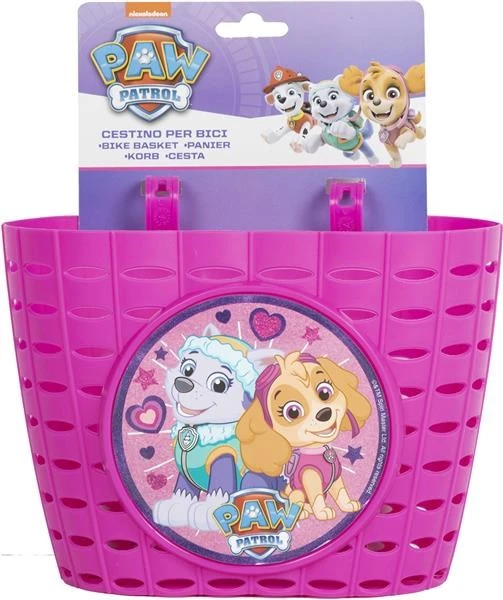 Disney Colzani Vaikiškas dviračio krepšelis Paw Patrol rožinės spalvos