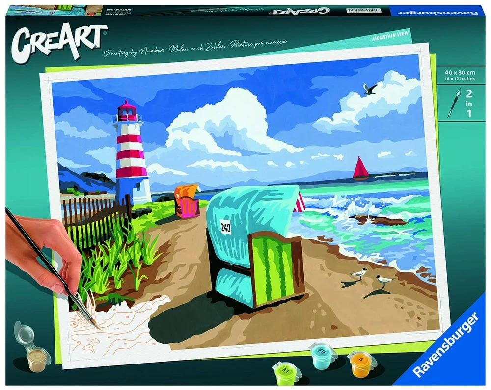 Tapymas pagal skaičius CreArt Holiday on the Baltic Sea 23547 Ravensburger