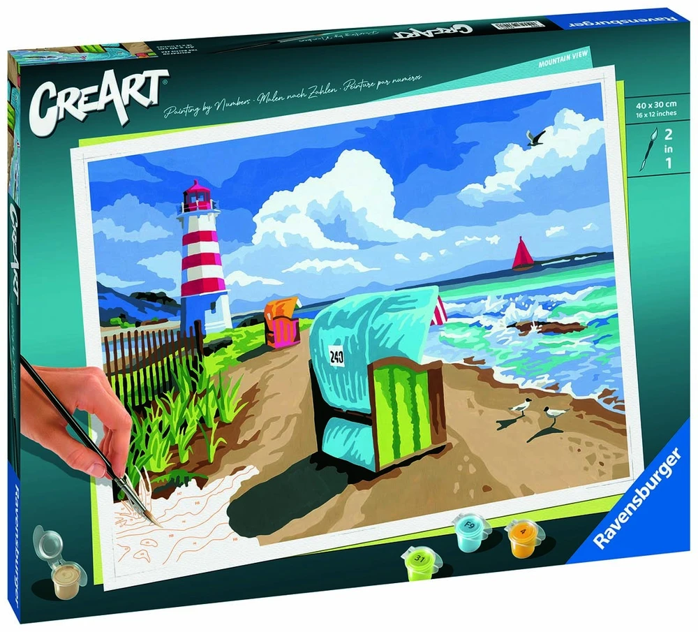 Tapymas pagal skaičius CreArt Holiday on the Baltic Sea 23547 Ravensburger
