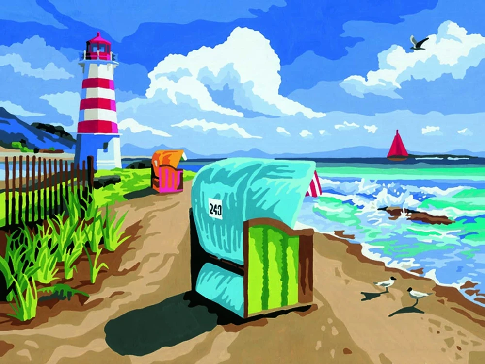 Tapymas pagal skaičius CreArt Holiday on the Baltic Sea 23547 Ravensburger