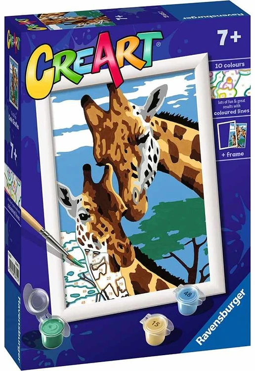 Ravensburger CreArt E serijos mielos žirafos SG 75 23615