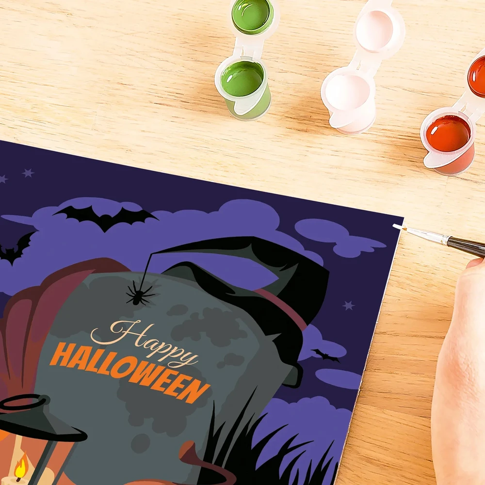 Dėlionė Tapyba pagal skaičius Halloween CreArt 23713 Ravensburger