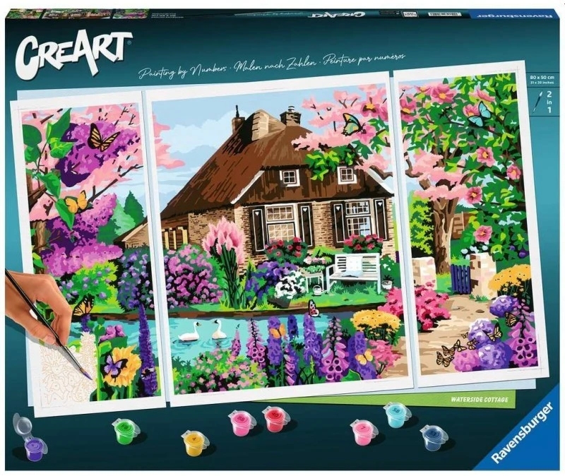 Tapyba pagal skaičius CreArt Waterside Cottage 23550
