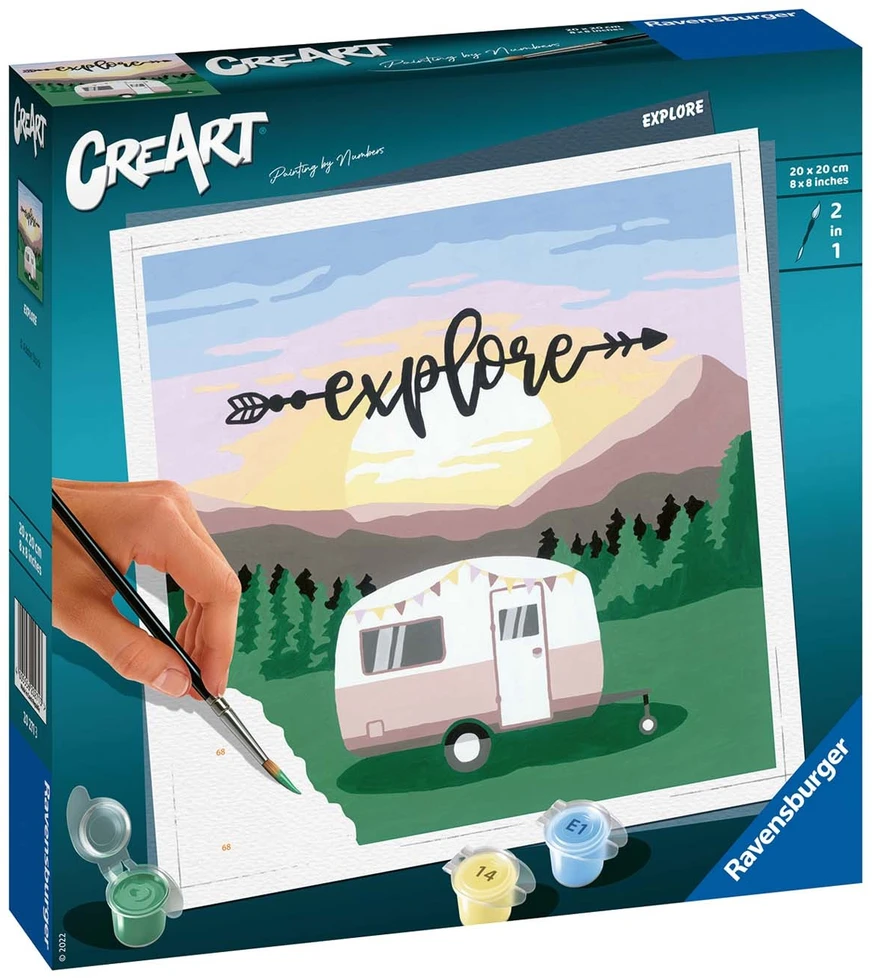 Tapymas pagal skaičius CreArt Explore 20271 Ravensburger