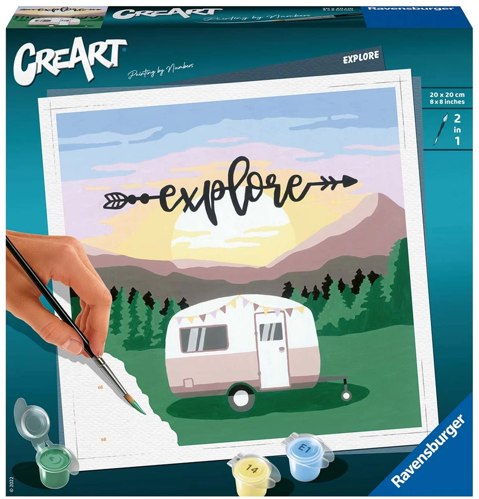 Tapymas pagal skaičius CreArt Explore 20271 Ravensburger