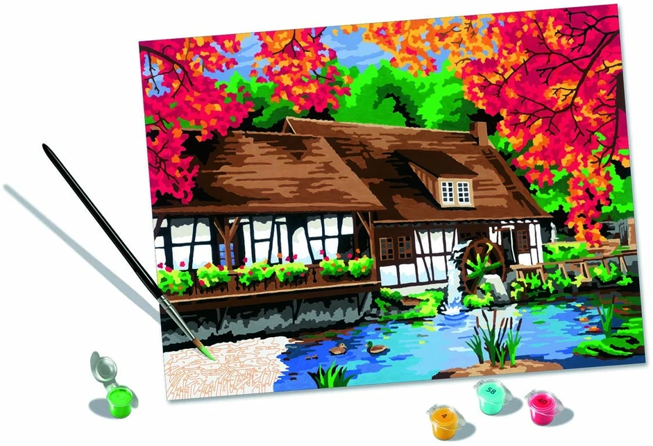 Tapymas pagal skaičius CreArt Mill at Blautopf 23546 Ravensburger