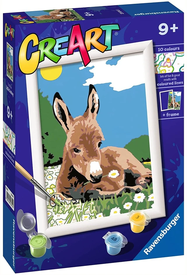 Dėlionė Tapymas pagal skaičius Little Donkey 23614 Ravensburger
