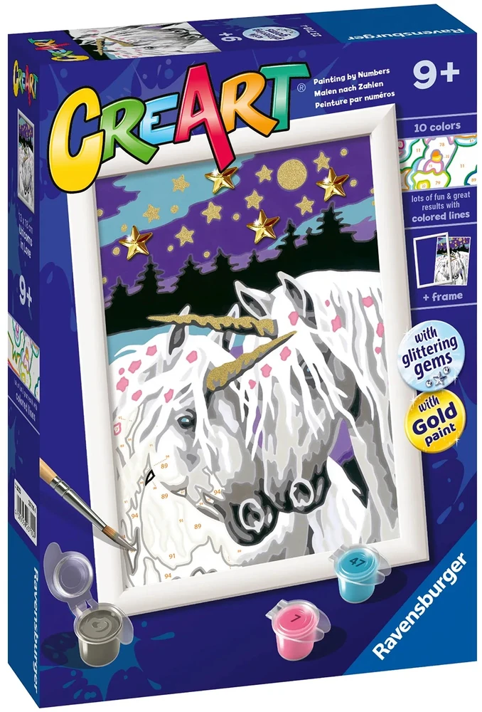 Piešimo pagal skaičius rinkinys CreArt Ravensburger 23710