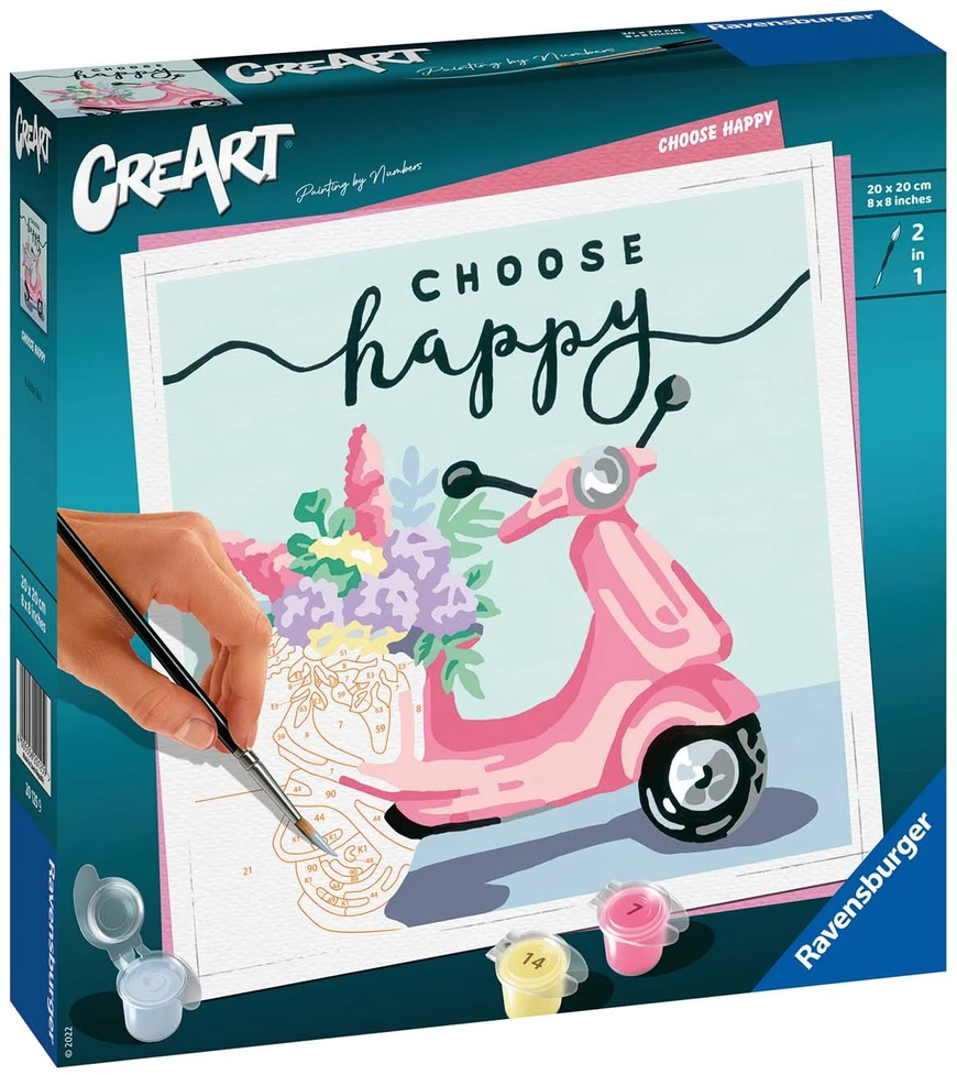 Ravensburger CreArt menų rinkinys Pasirink laimę 20125 20x20cm