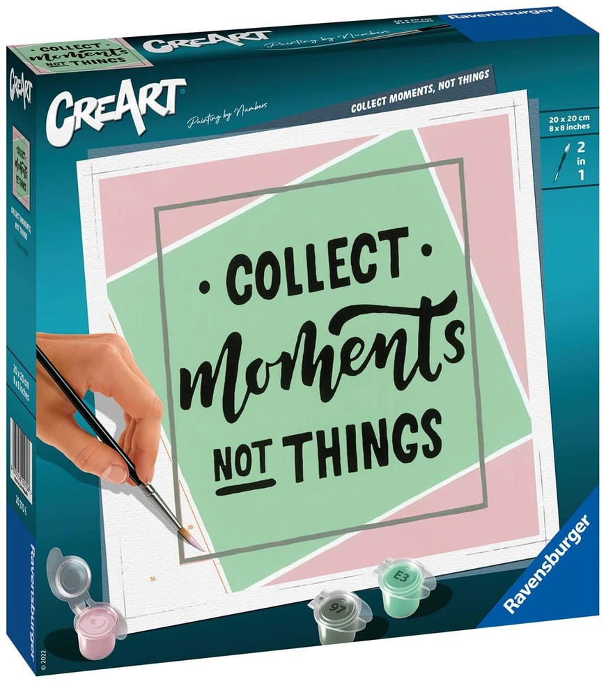 Dėlionė Tapymas pagal skaičius CreArt Collect Moments Not Things 20270 Ravensburger