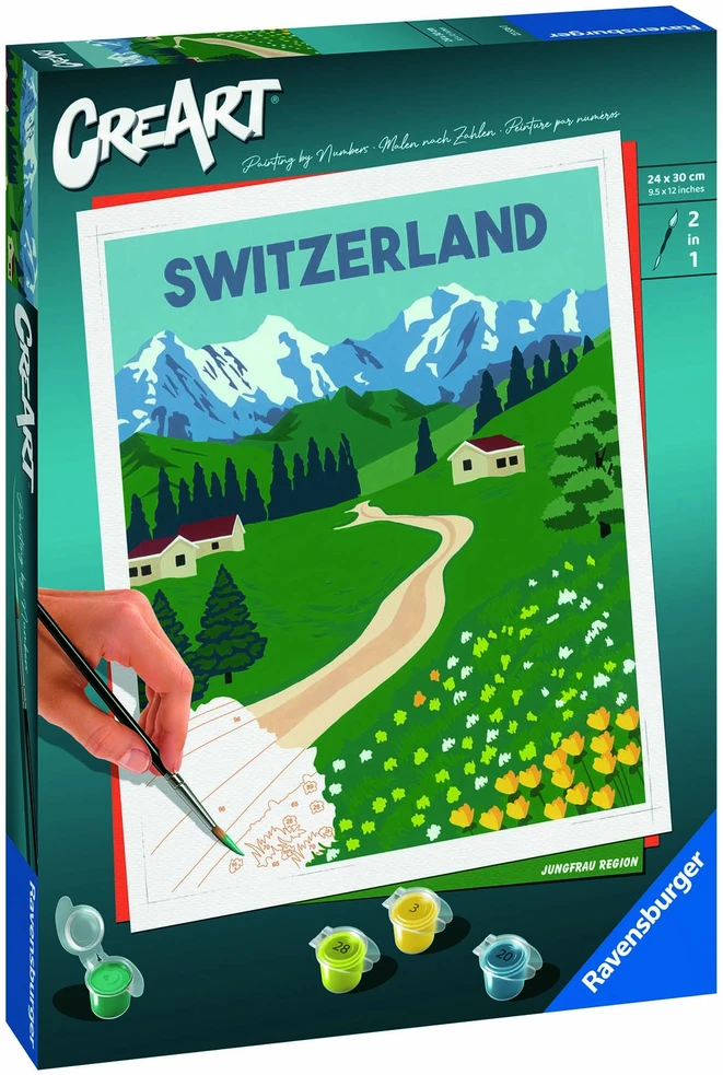 Tapymas pagal skaičius CreArt Jungfrau Region 23536 Ravensburger