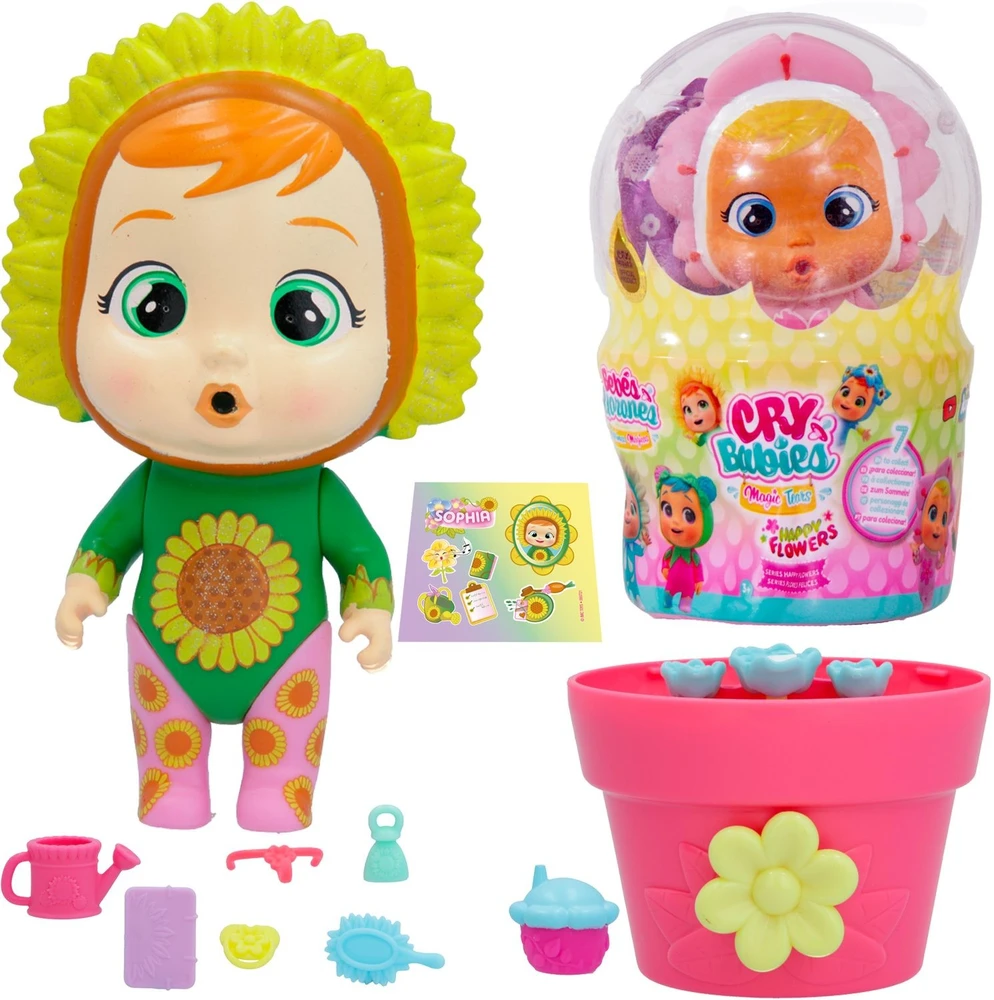 Lėlė Cry Babies Magic Tears Happy Flowers 916265