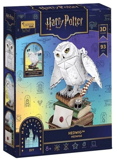CubicFun 3D dėlionė Harry Potter Hedviga putplasčio