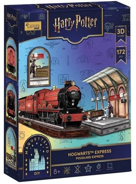 CubicFun 3D dėlionė Harry Potter Hogwart Express traukinys