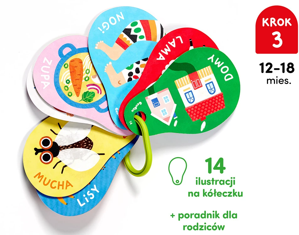 CzuCzu Mano pirmieji žodžiai 12 mėn.+ knyga ant žiedo ZA5551