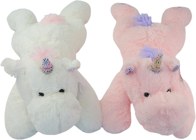 My Store Dami pliušinis žaislas gulintis vienaragis rožinis 62 cm