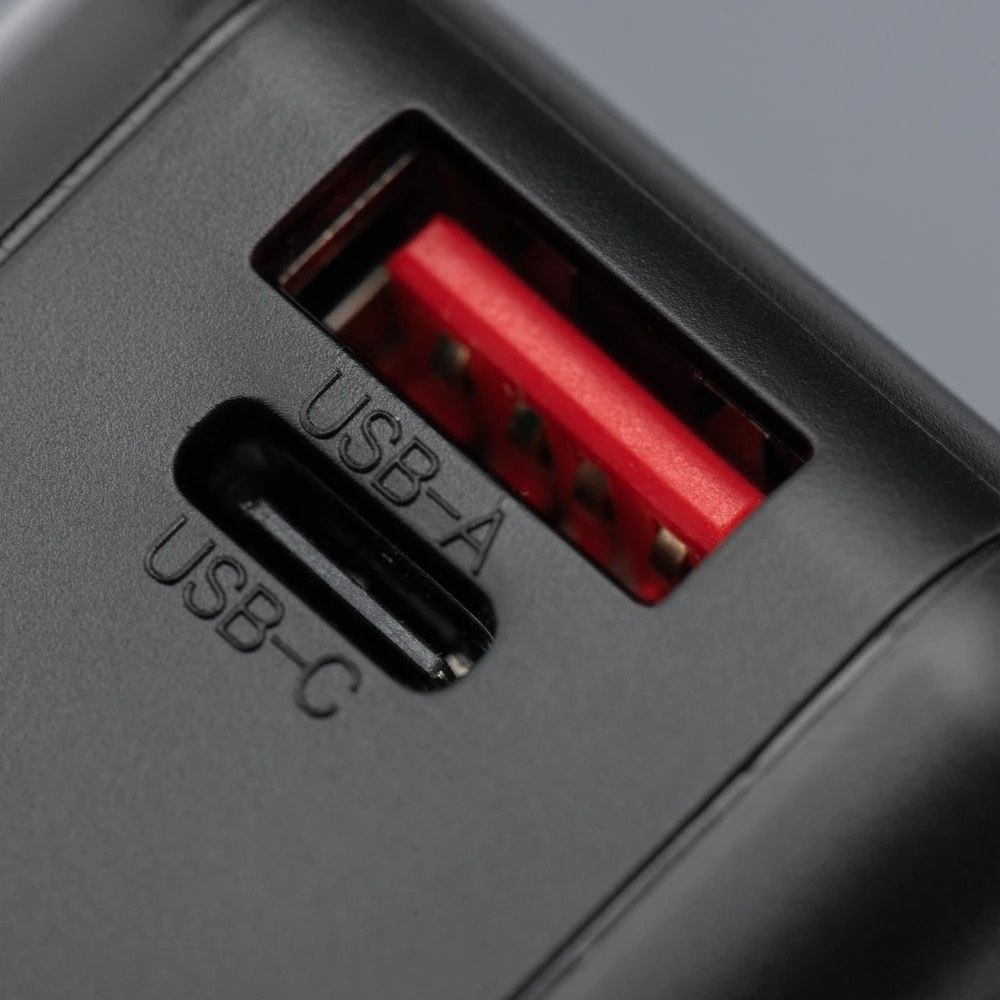 Daugiafunkcis įkroviklis Forcell F-Energy 6in1 USB A + USB C PD 45W + išorinė baterija 15000 mAh + belaidis įkrovimas 15W juodas