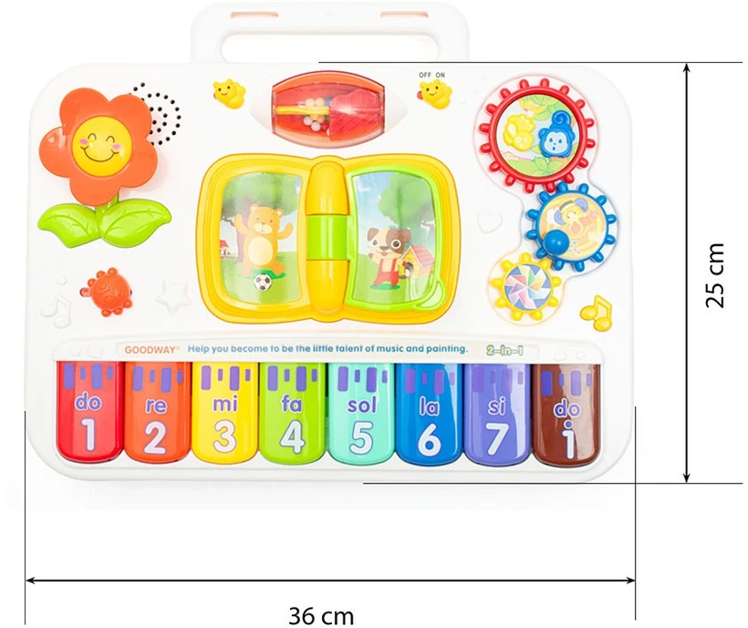 Dėlionė Daugiafunkcis muzikinis mokymosi stalas 3in1 Baby Mix kūdikiams