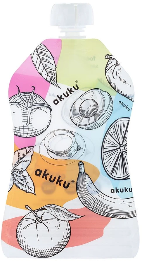 AKUKU daugkartiniai maišeliai kūdikių tyrelei laikyti, 5 vnt., А0056