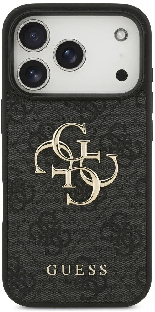 Dėklas Guess 4G Big Logo Case, skirta iPhone 17 Pro / 18 Pro – juoda