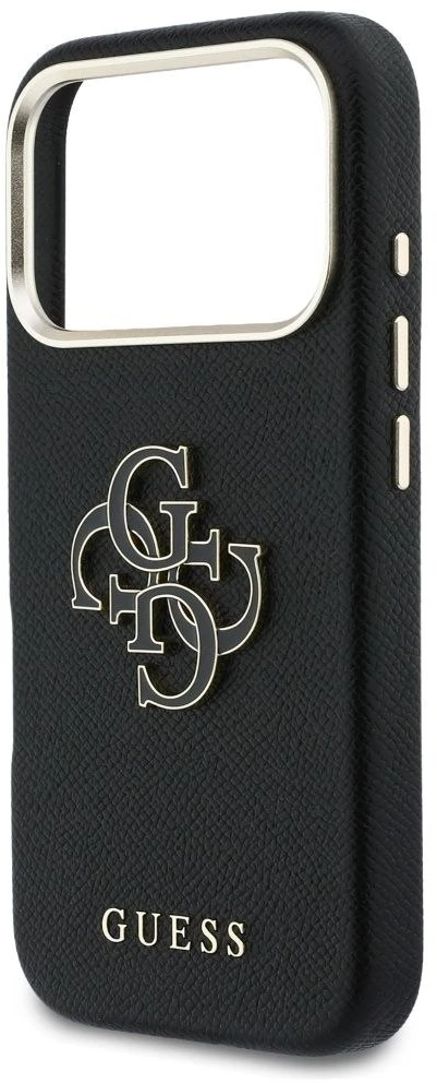 Dėklas GUESS case for IPHONE 17 Pro GUHCP17L5PS4RGGK (PU FW Resin Logo) juodas
