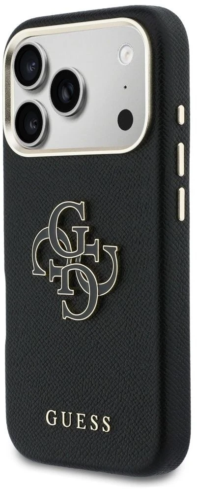 Dėklas GUESS case for IPHONE 17 Pro GUHCP17L5PS4RGGK (PU FW Resin Logo) juodas