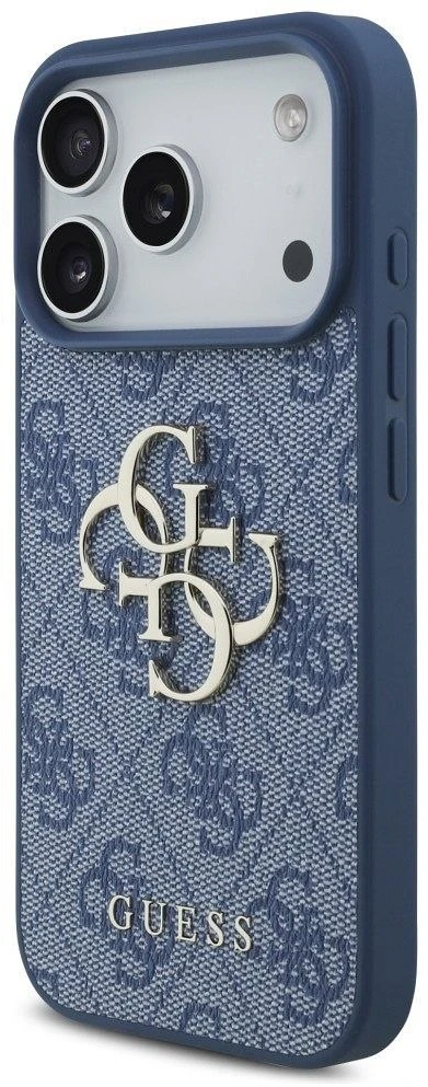 Dėklas Guess 4G Big Logo Case, skirta iPhone 17 Pro / 18 Pro - Mėlyna