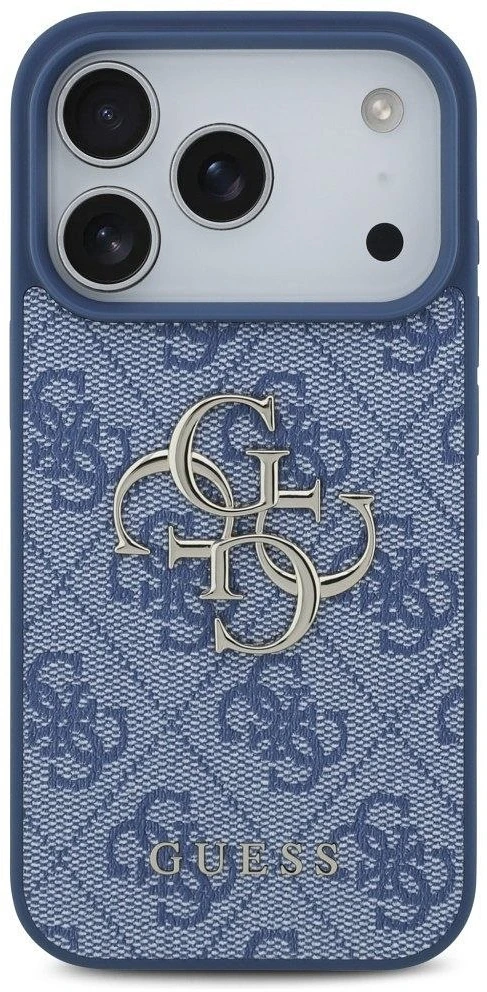 Dėklas Guess 4G Big Logo Case, skirta iPhone 17 Pro / 18 Pro - Mėlyna