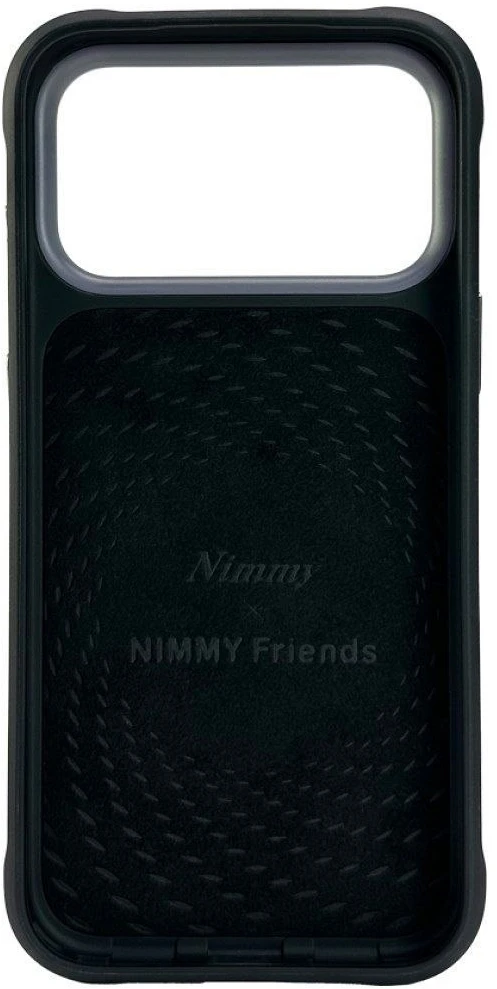 NIMMY dėklas BIG EYED GIANT PANDA, skirtas IPHONE 18 Pro Max/17 Pro Max, juodas