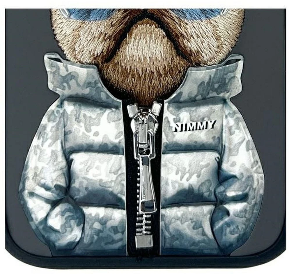 Nimmy dėklas iPhone 16 6.1″ juodos spalvos Cool&Cute 2.0 Dog