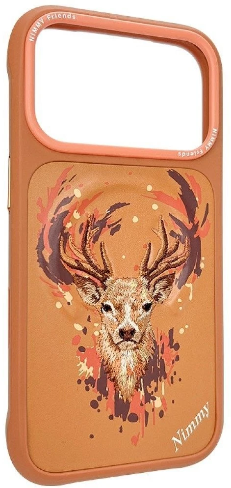 NIMMY dėklas DEER, suderinamas su MagSafe, skirtas IPHONE 18 Pro Max/17 Pro Max, oranžinis
