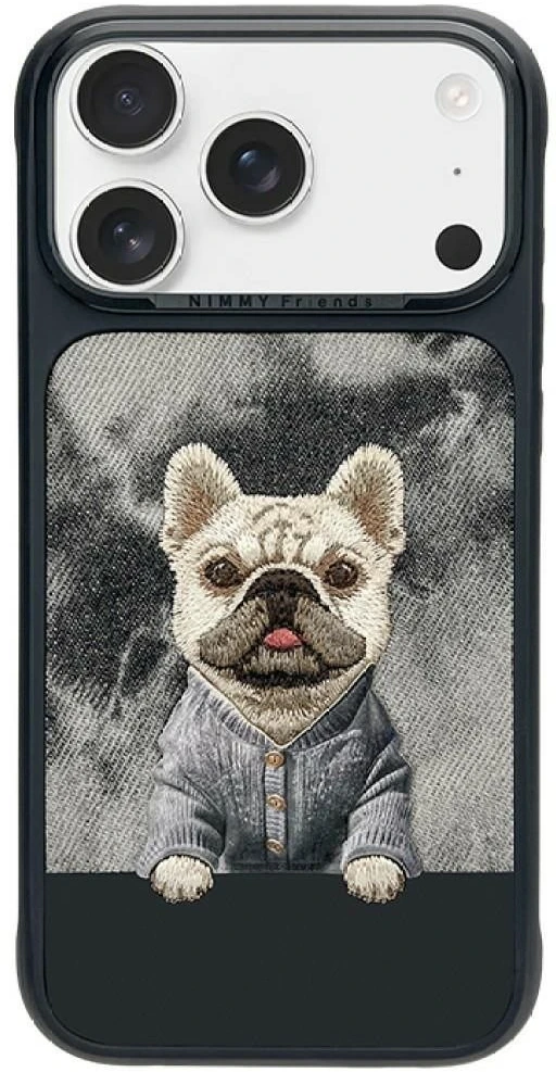 NIMMY dėklas GENTLE PETS SERIES DOG, suderinamas su MagSafe, skirtas IPHONE 18 Pro/17 Pro, juodas