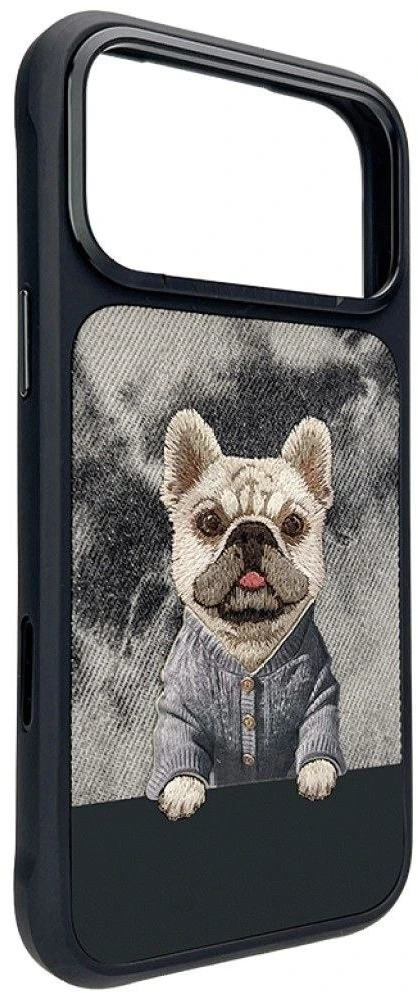 NIMMY dėklas GENTLE PETS SERIES DOG, suderinamas su MagSafe, skirtas IPHONE 18 Pro/17 Pro, juodas