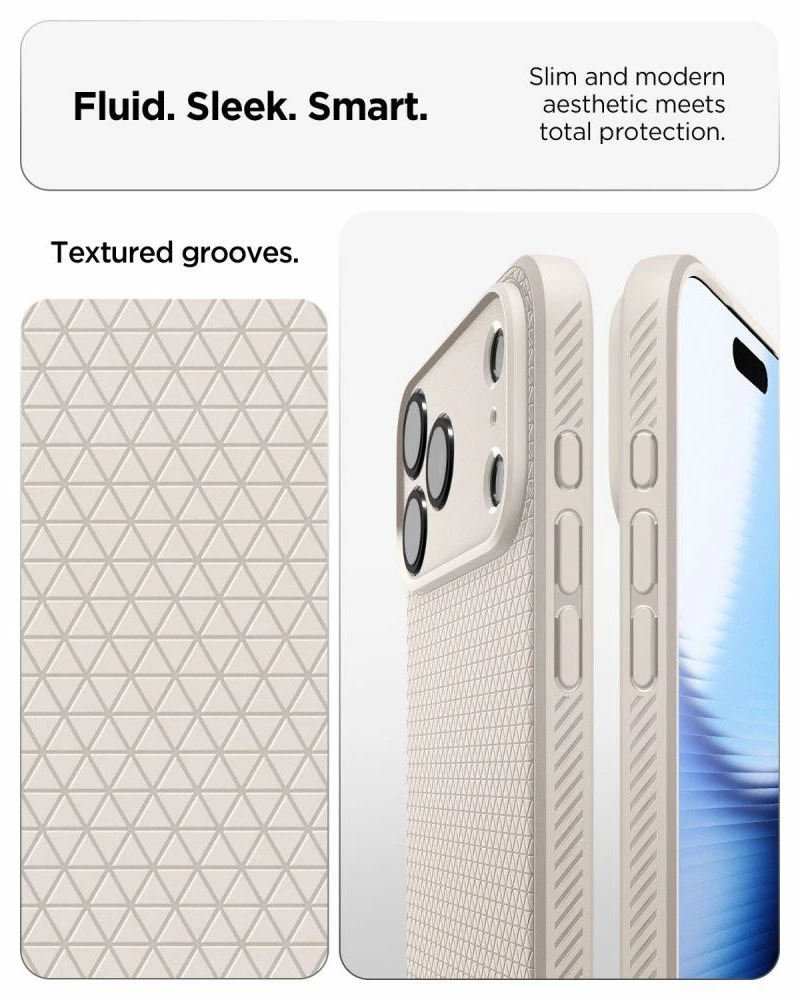 Dėklas Spigen Liquid Air Case for iPhone 18 Pro / 17 Pro - Titanium