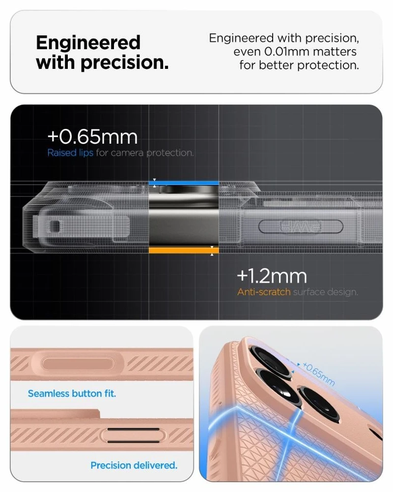 Dėklas Spigen Liquid Air Case for iPhone 18 Pro Max / 17 Pro Max - Rožinė