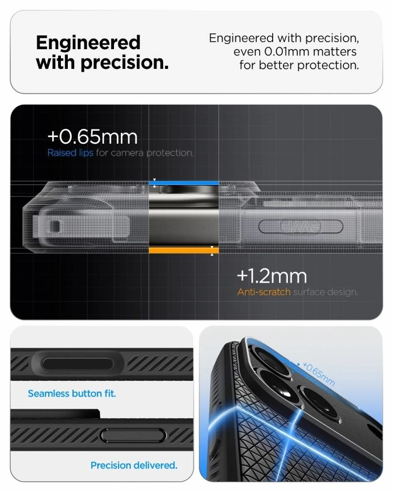 Dėklas Spigen Liquid Air Case for iPhone 18 Pro Max / 17 Pro Max - Matte Juodas