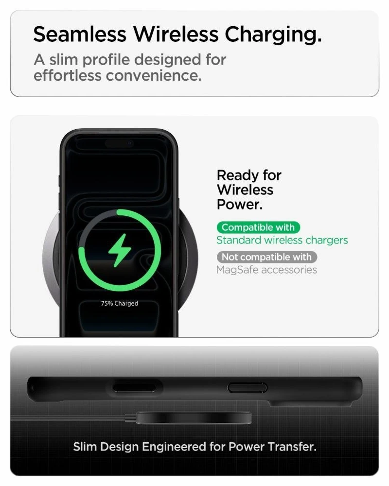 Spigen Ultra Hybrid dėklas iPhone 18 Pro Max / 17 Pro Max - matinis juodas