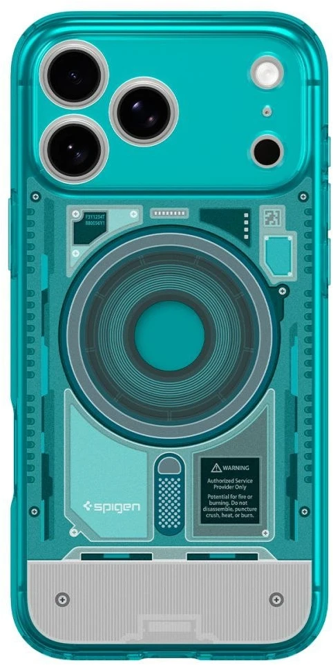 Dėklas Spigen Ultra Hybrid MagSafe case for iPhone 18 Pro / 17 Pro - light mėlynas