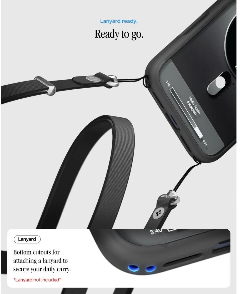 Dėklas Spigen Ultra Hybrid MagSafe Case for iPhone 18 Pro / 17 Pro - Juodas
