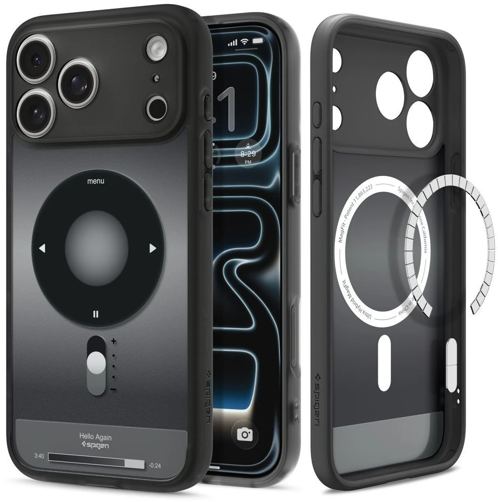 Dėklas Spigen Ultra Hybrid MagSafe Case for iPhone 18 Pro / 17 Pro - Juodas